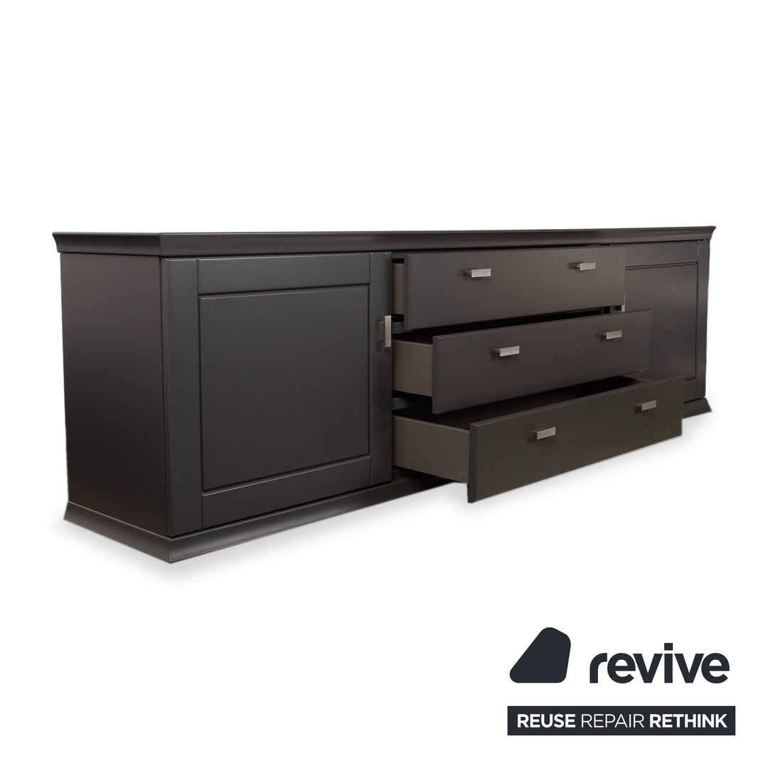 Musterring Holz Sideboard Schwarz Anthrazit