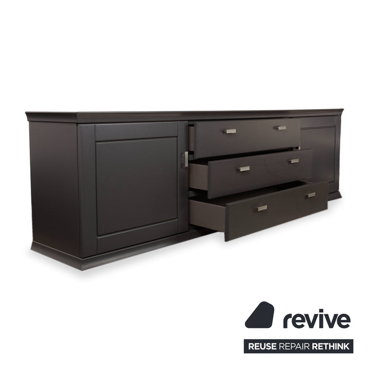 Musterring Holz Sideboard Schwarz Anthrazit