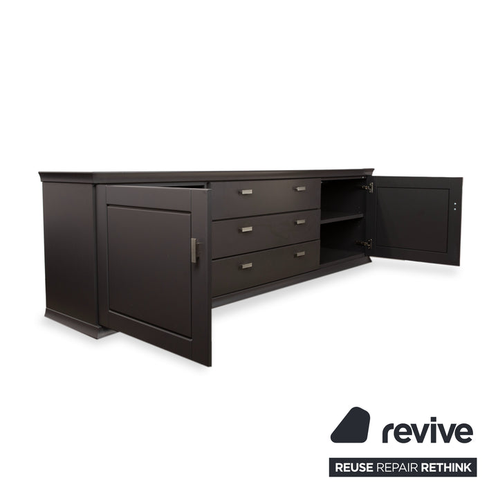 Musterring Holz Sideboard Schwarz Anthrazit