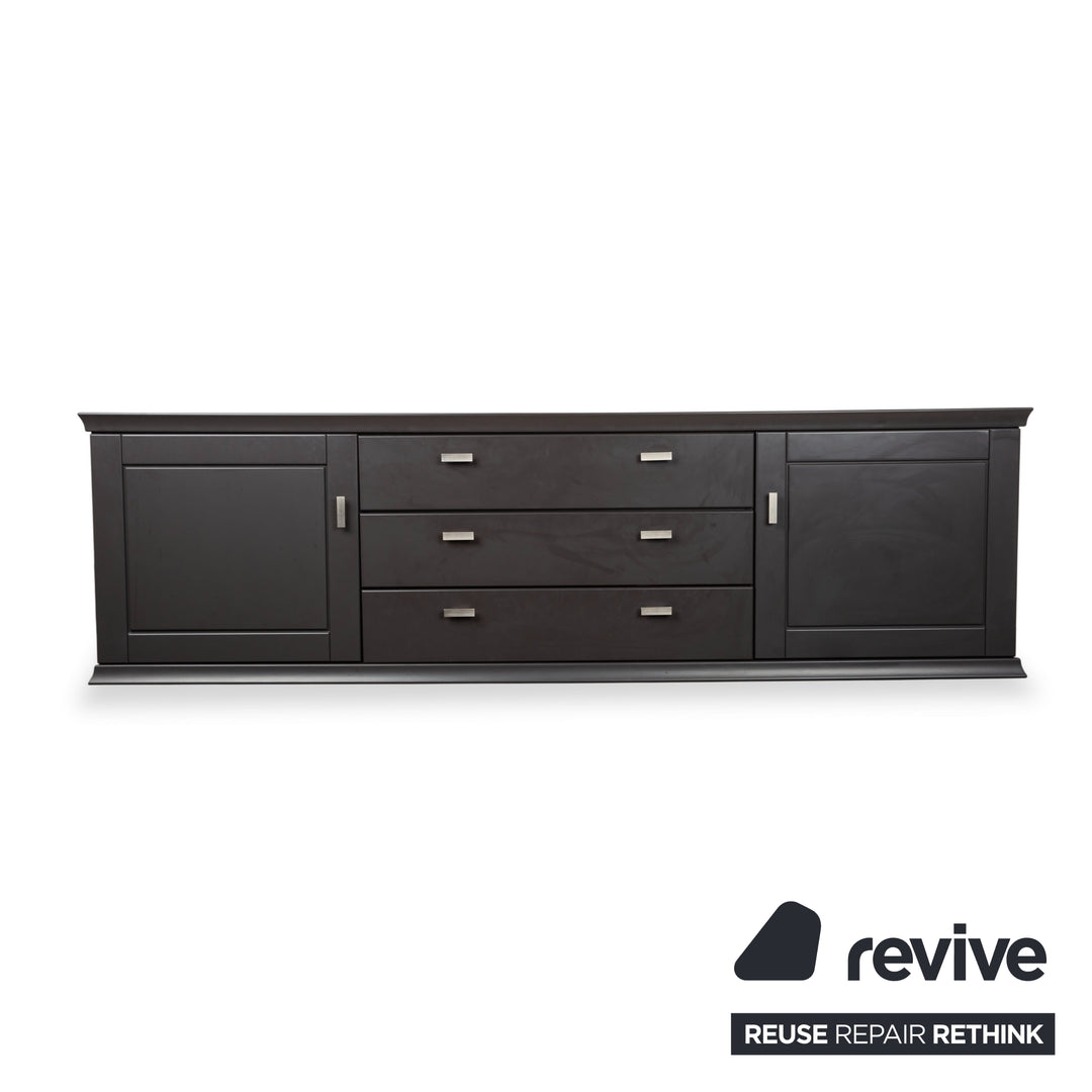 Musterring Holz Sideboard Schwarz Anthrazit