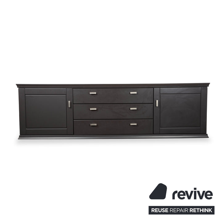 Musterring Holz Sideboard Schwarz Anthrazit