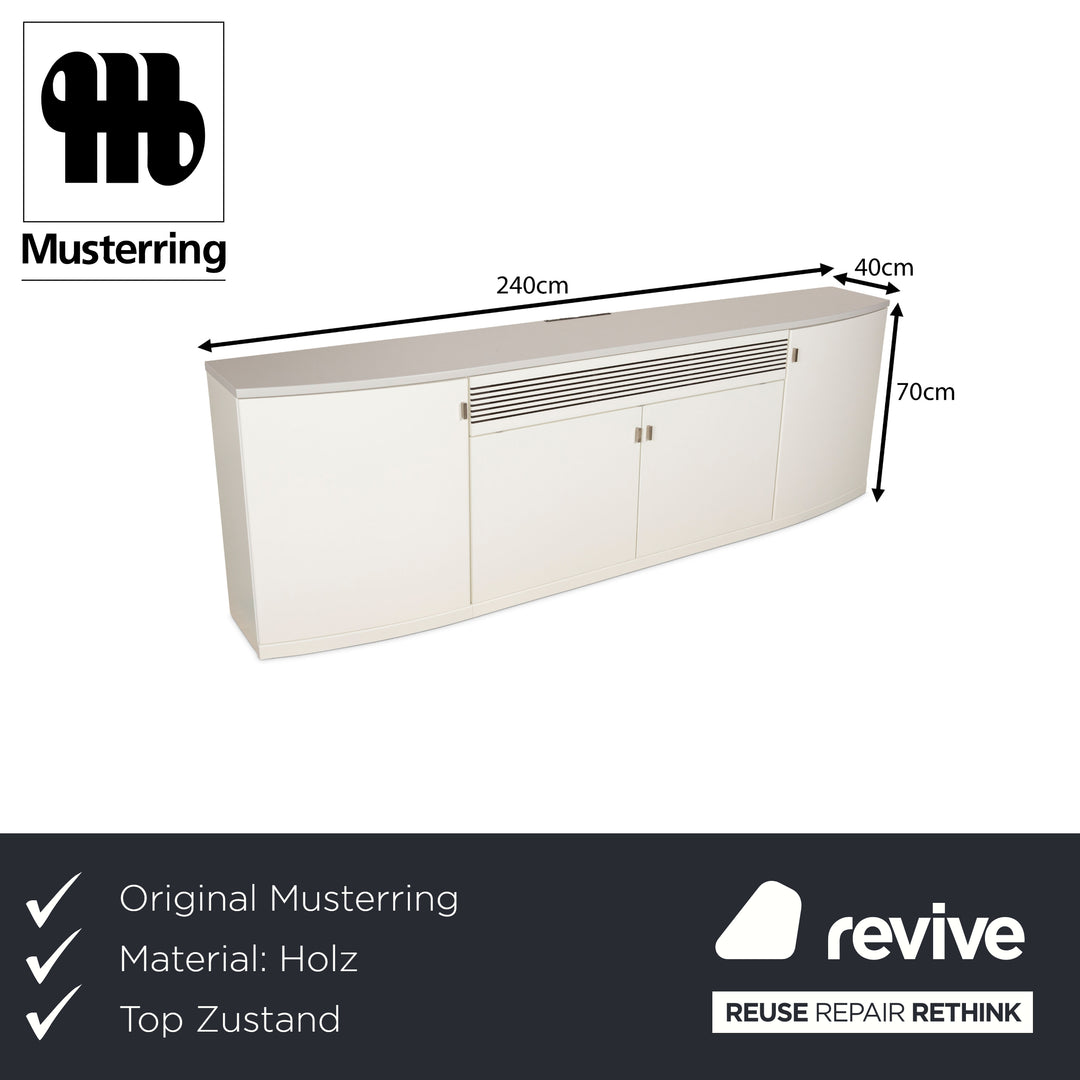Musterring Kira Wooden Sideboard White Grey