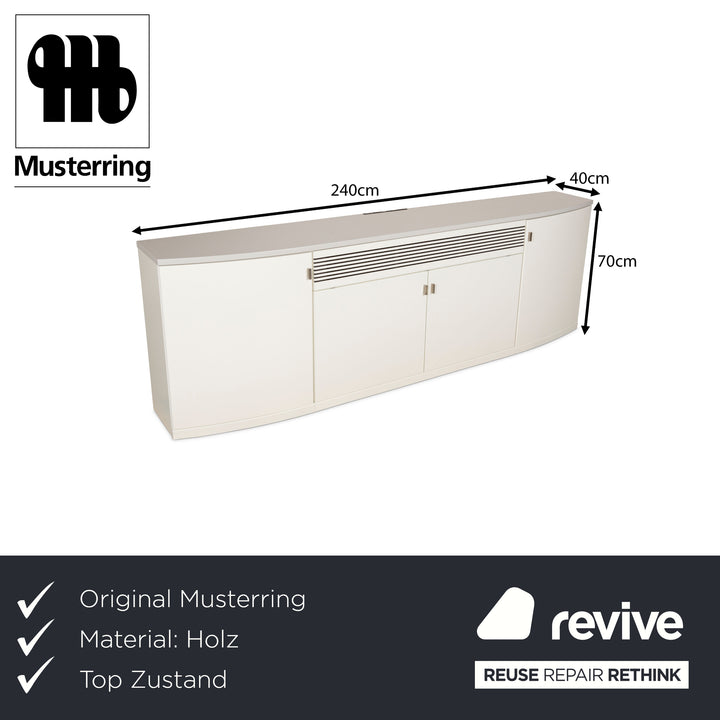 Musterring Kira Wooden Sideboard White Grey