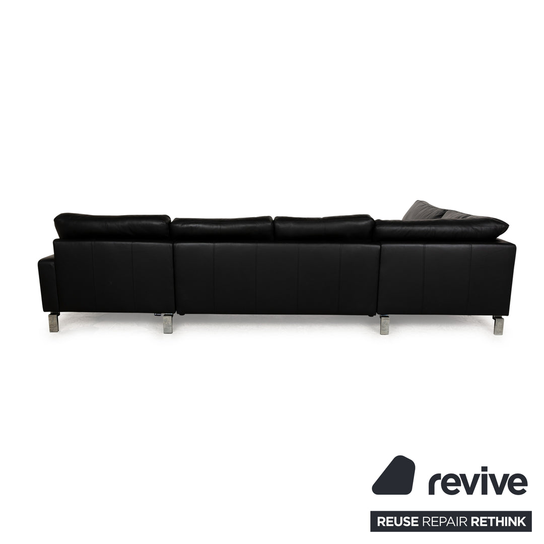 Musterring Leder Ecksofa Schwarz Recamiere Rechts Sofa Couch