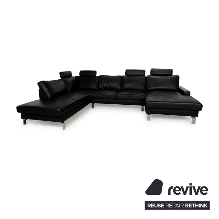 Musterring Leder Ecksofa Schwarz Recamiere Rechts Sofa Couch