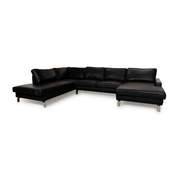 Musterring Leder Ecksofa Schwarz Recamiere Rechts Sofa Couch