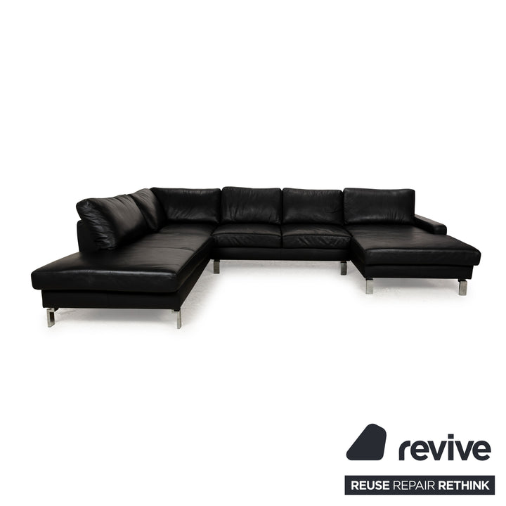 Musterring Leder Ecksofa Schwarz Recamiere Rechts Sofa Couch