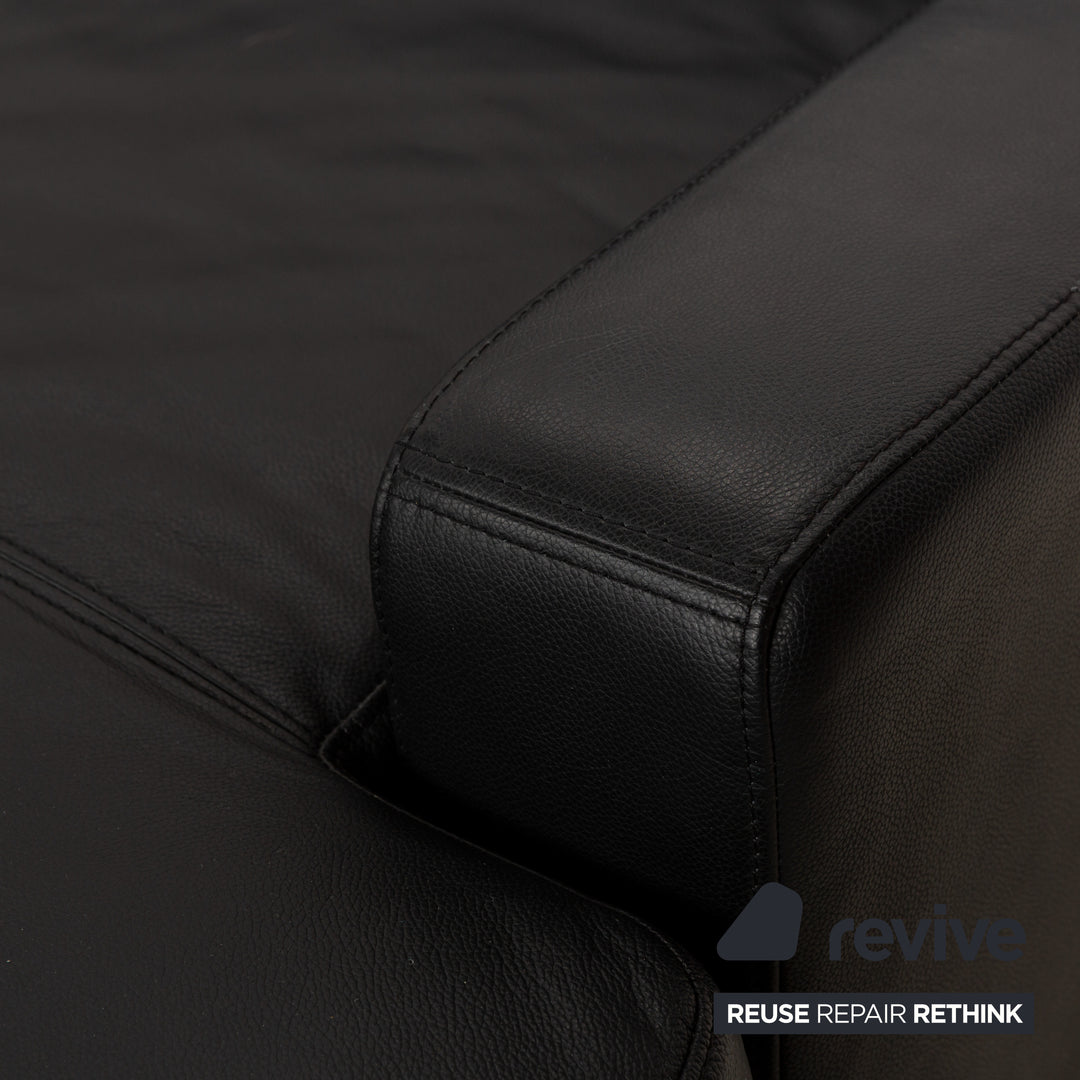 Musterring Leder Ecksofa Schwarz Recamiere Rechts Sofa Couch