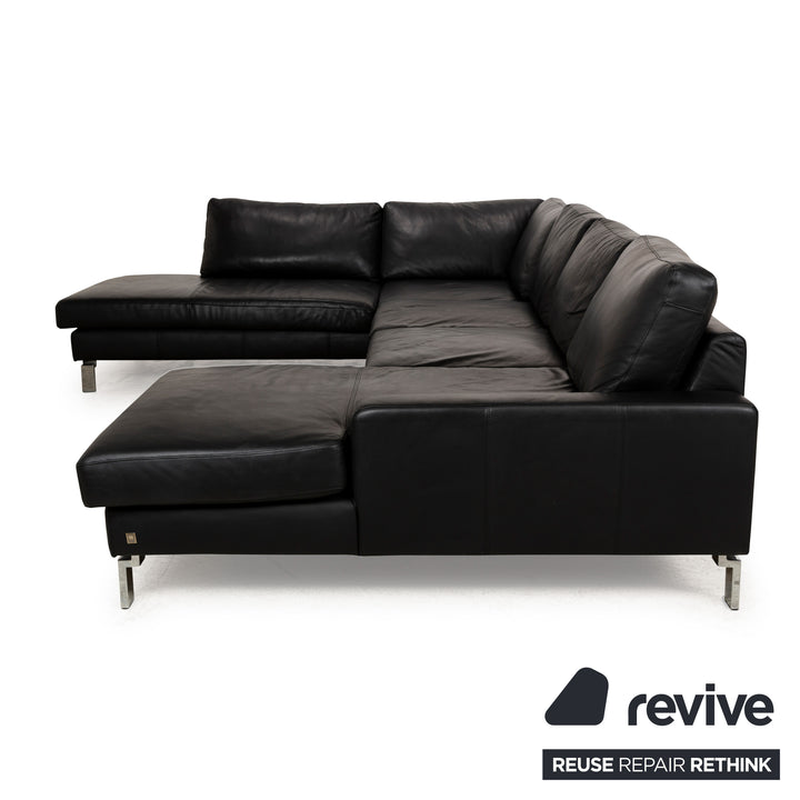 Musterring Leder Ecksofa Schwarz Recamiere Rechts Sofa Couch