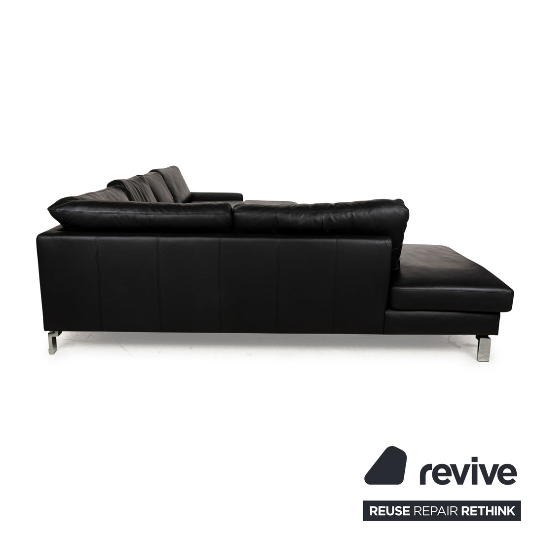 Musterring Leder Ecksofa Schwarz Recamiere Rechts Sofa Couch