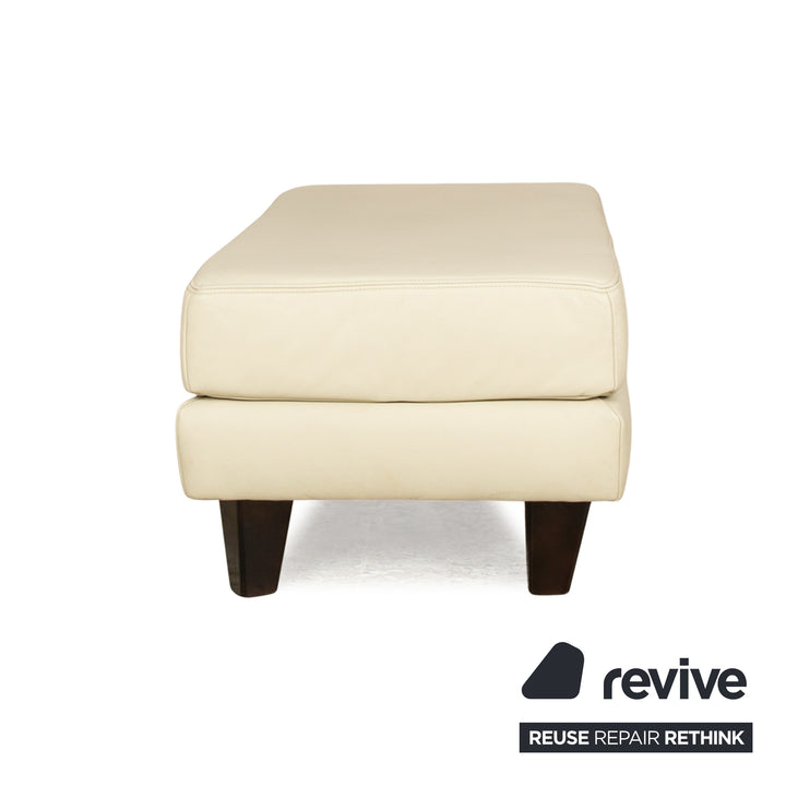 Musterring Leather Stool Cream