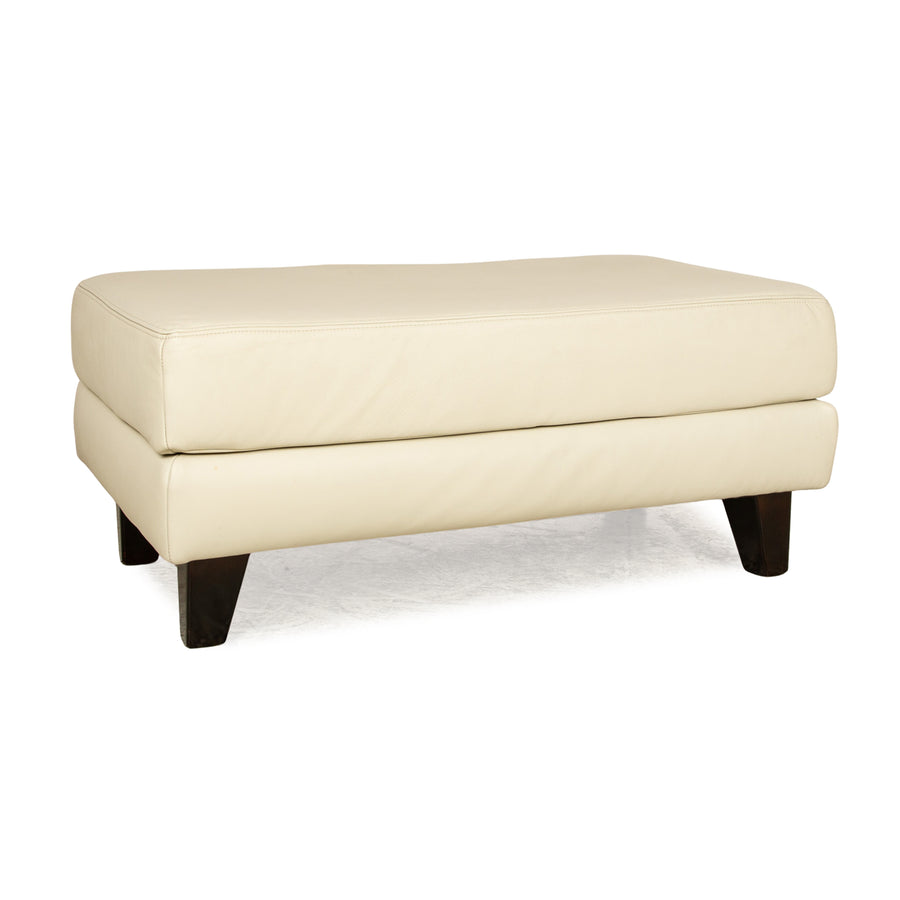 Musterring Leder Hocker Creme