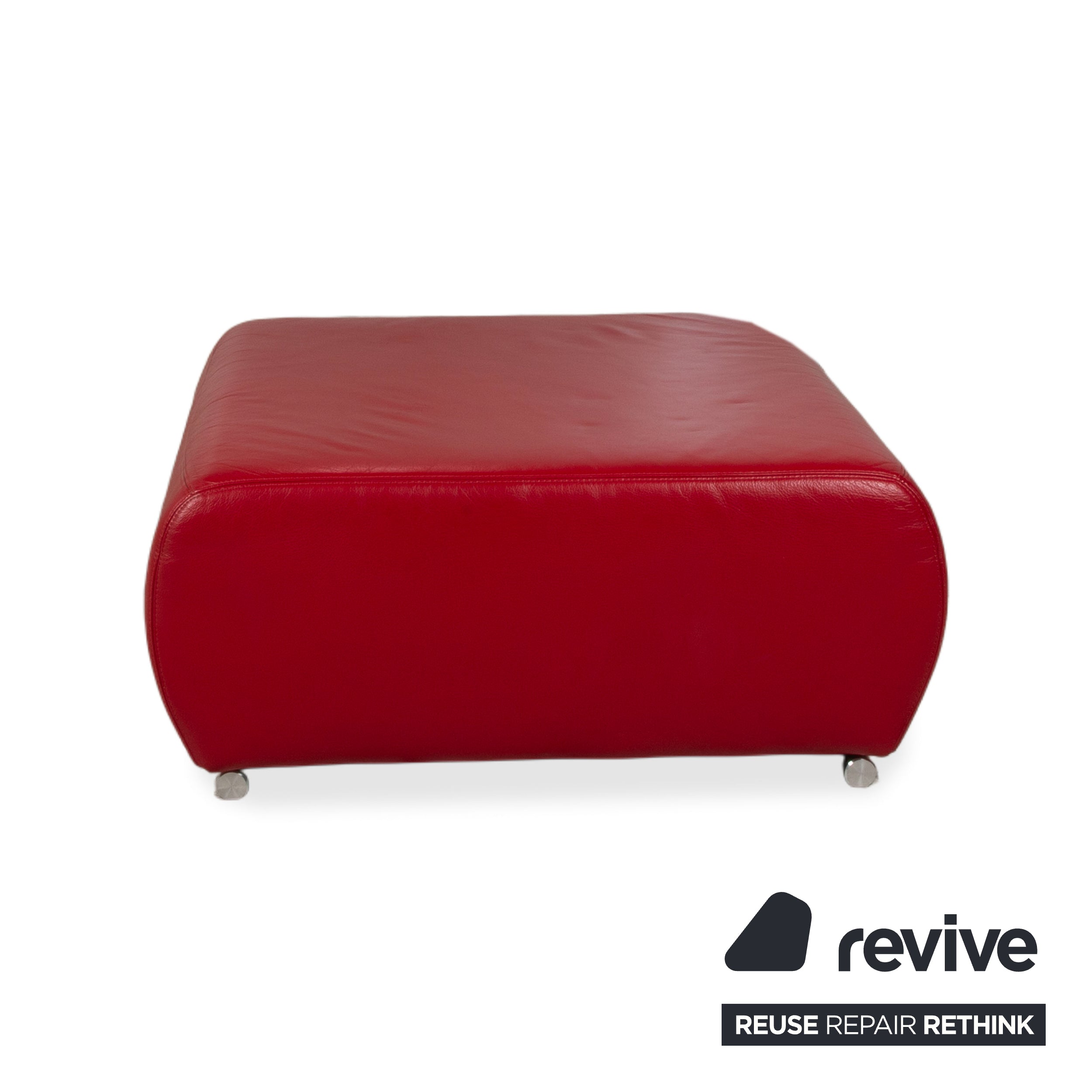 Musterring Leder Hocker Rot