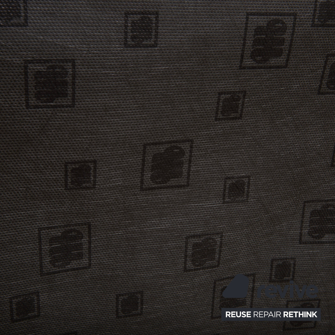 Fauteuil en cuir Musterring, beige crème, blanc cassé