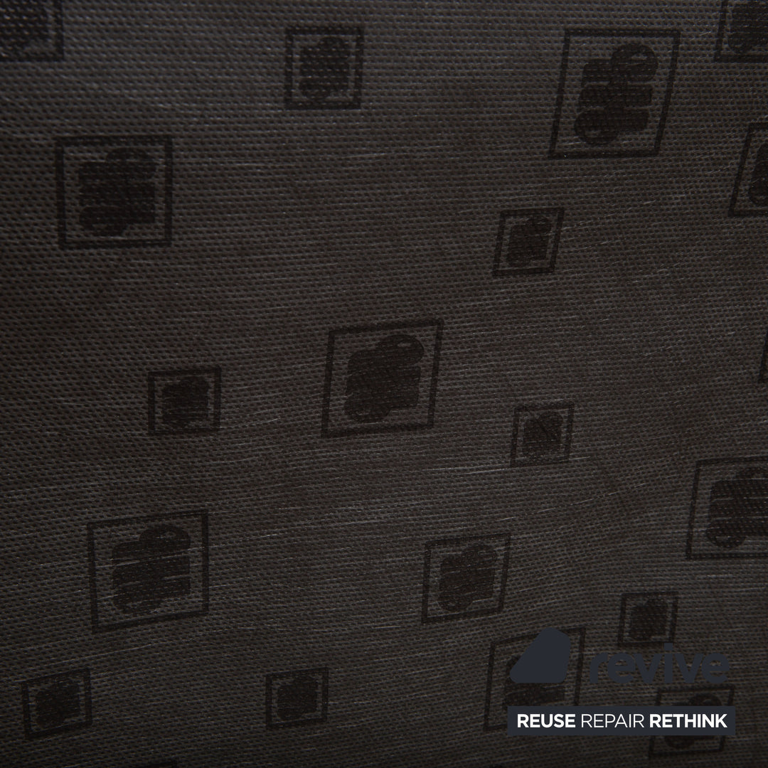 Fauteuil en cuir Musterring, beige crème, blanc cassé