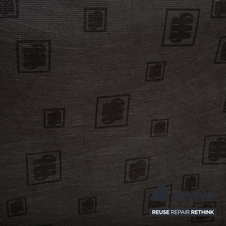 Fauteuil en cuir Musterring, beige crème, blanc cassé