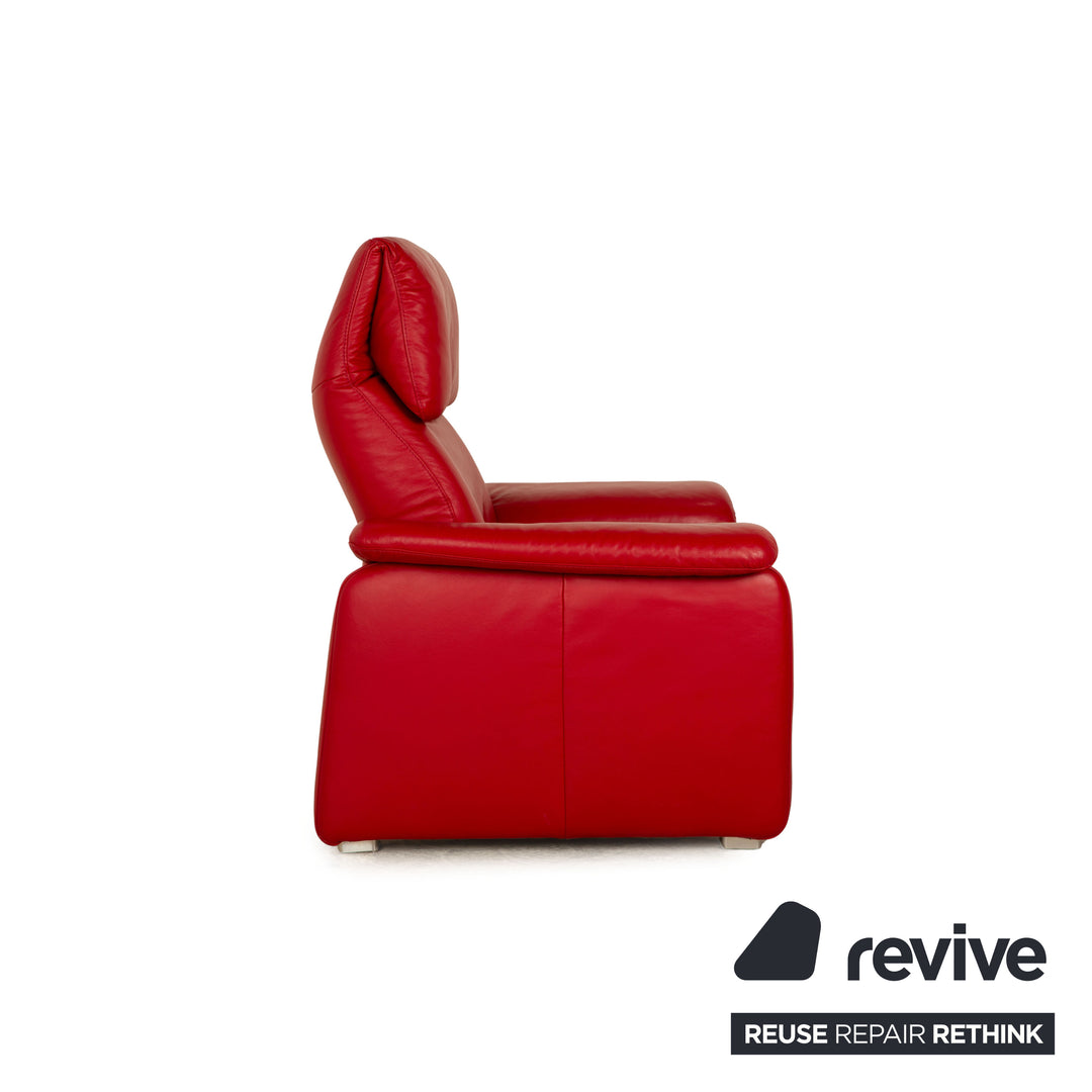 Musterring MR 2450 Leder Sessel Rot manuelle Funktion
