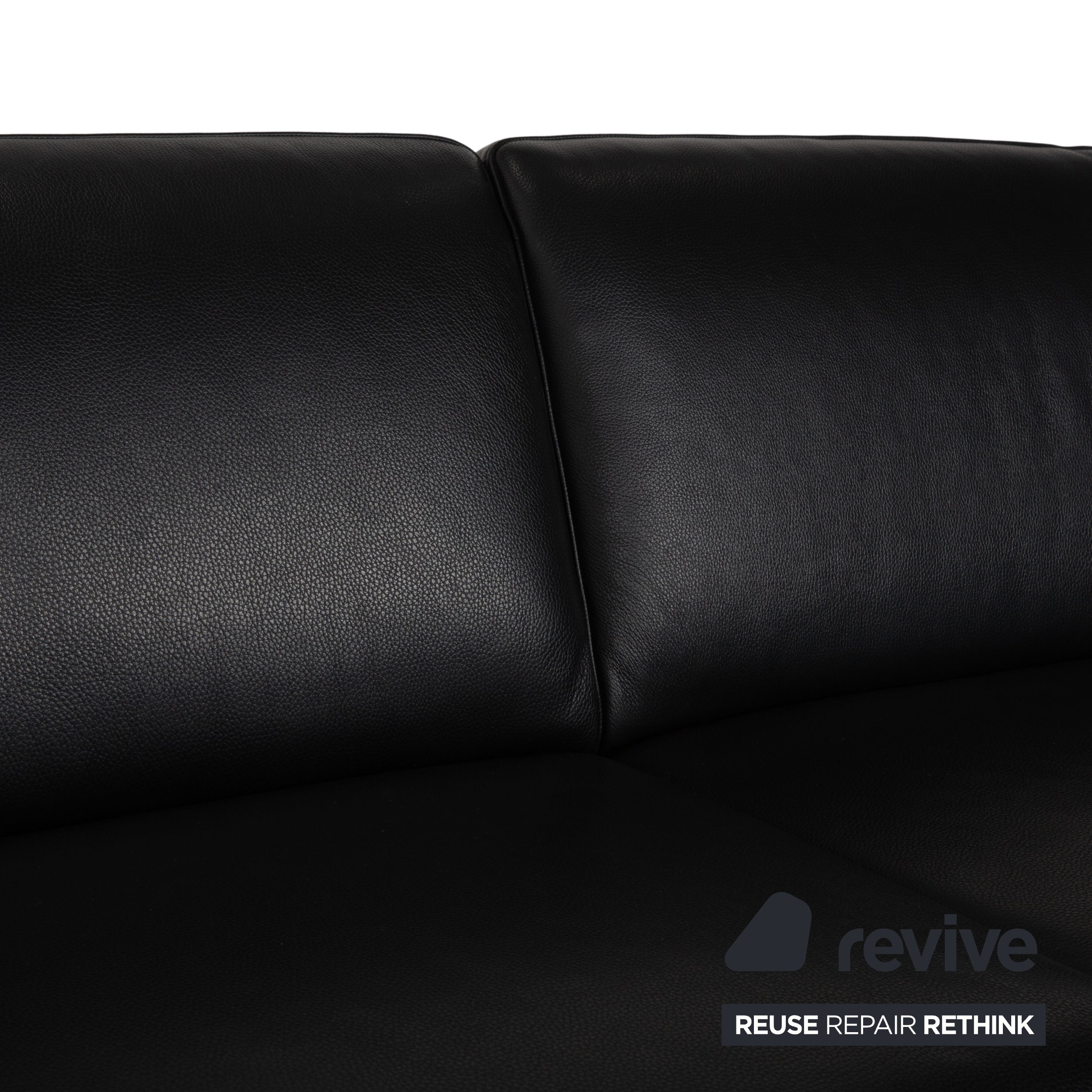 Musterring MR 2875 Leder Zweisitzer Schwarz Sofa Couch