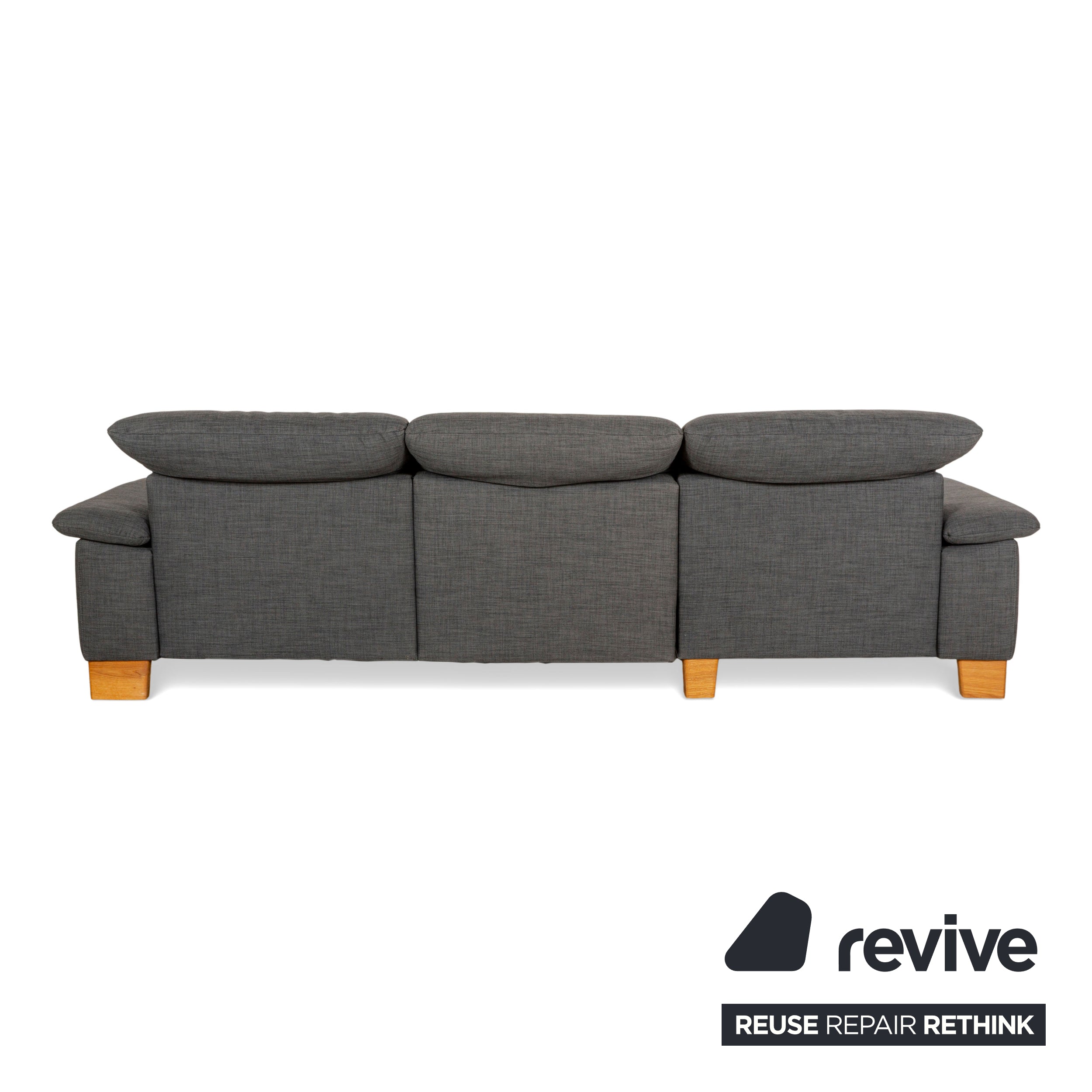 Musterring MR 370 Stoff Ecksofa Grau	Recamiere links Sofa Couch