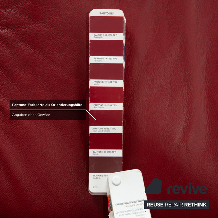 Manuel d'utilisation du canapé deux places en cuir rouge Musterring MR 495