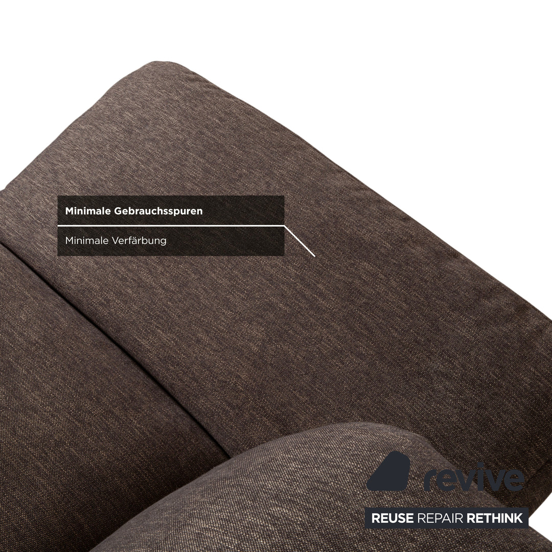 Musterring MR 495 Stoff Dreisitzer Grau Taupe Braun manuelle Funktion