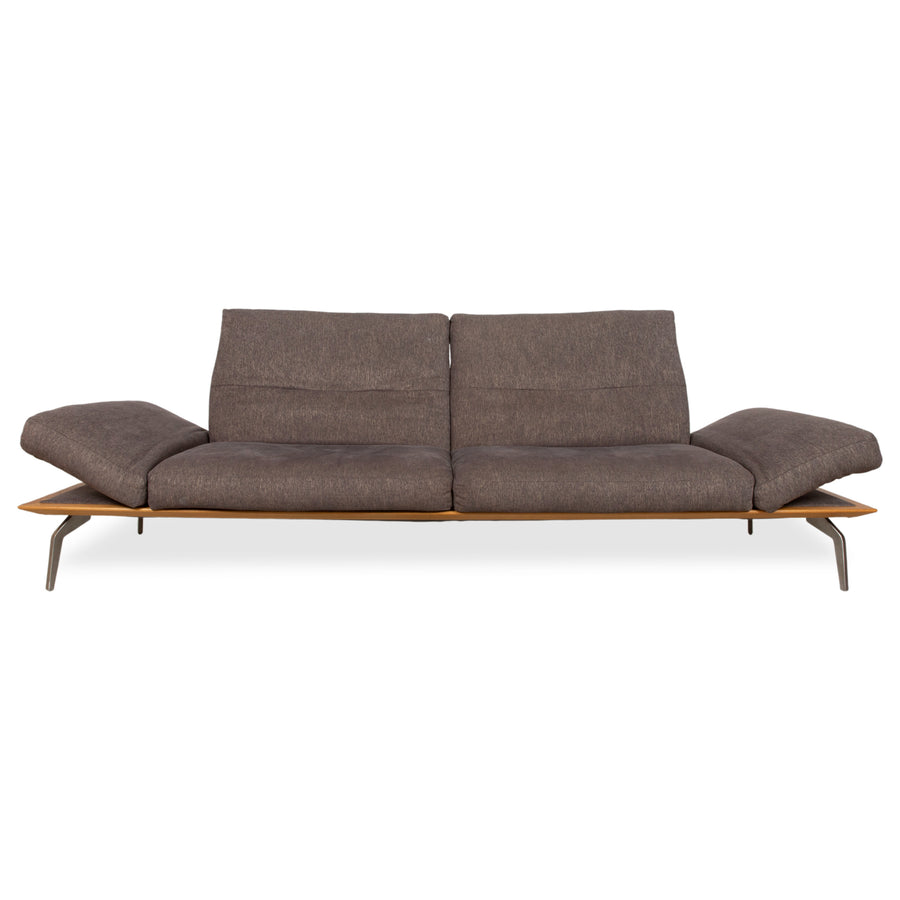 Musterring MR 495 Tissu trois places Gris Taupe Brun fonction manuelle