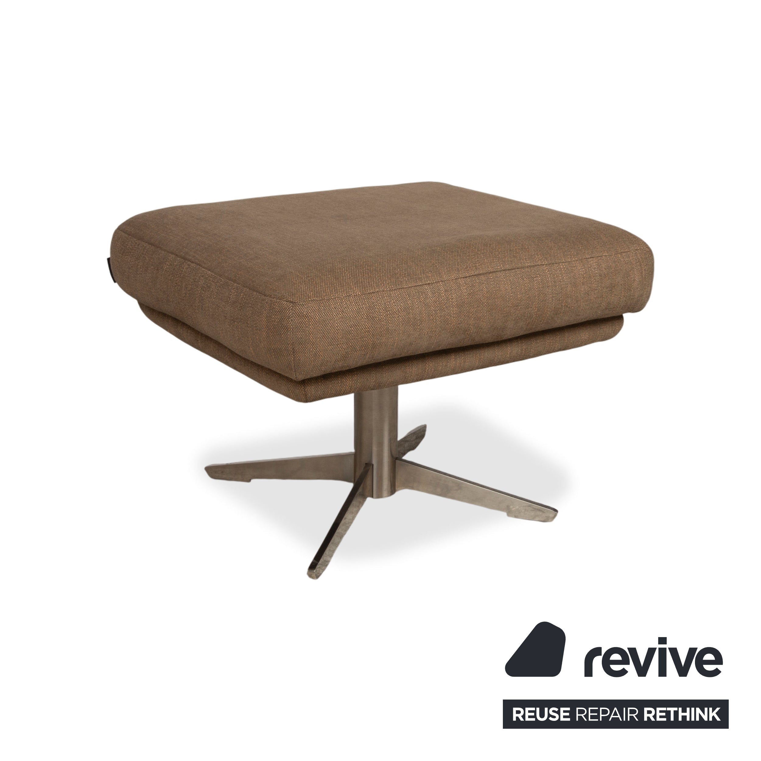 Musterring MR 495 Stoff Sessel Grau Taupe inkl. Hocker manuelle Funktion