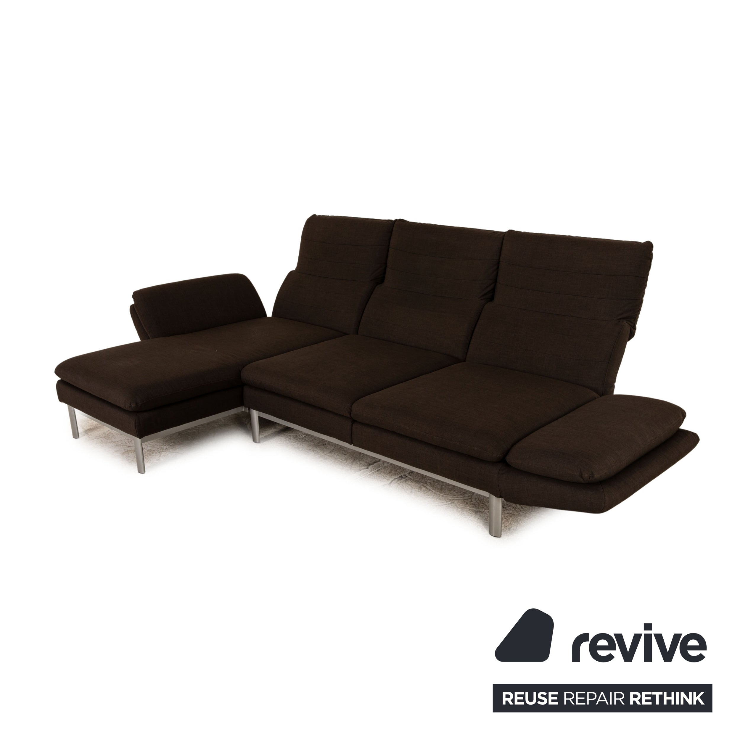 Musterring MR 675 Stoff Ecksofa Grau Sofa Couch Funktion