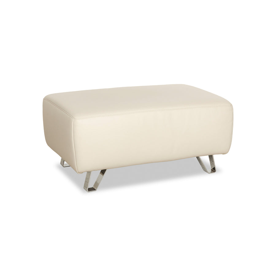 Musterring MR 680 Leder Hocker Creme