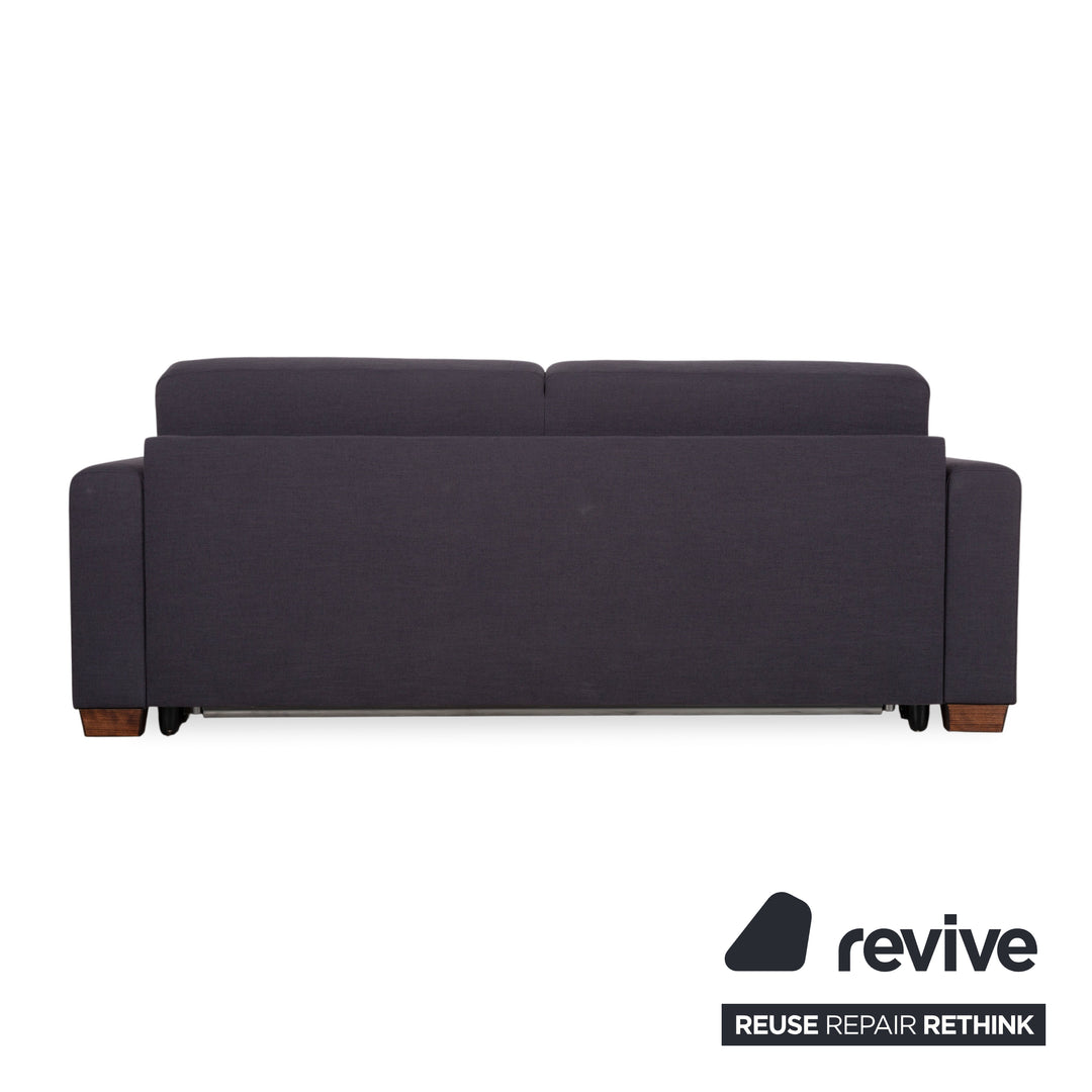 Musterring MR 837 Stoff Zweisitzer Anthrazit Grau Sofa Couch manuelle Schlaffunktion