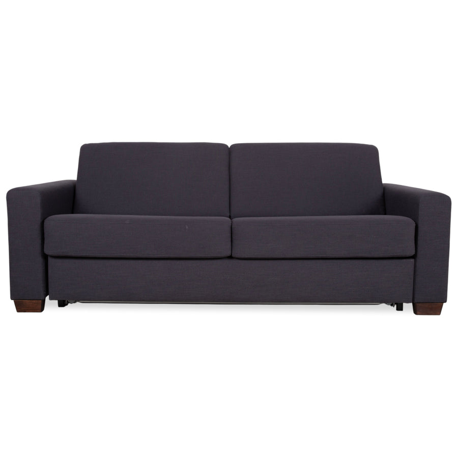 Musterring MR 837 Stoff Zweisitzer Anthrazit Grau Sofa Couch manuelle Schlaffunktion