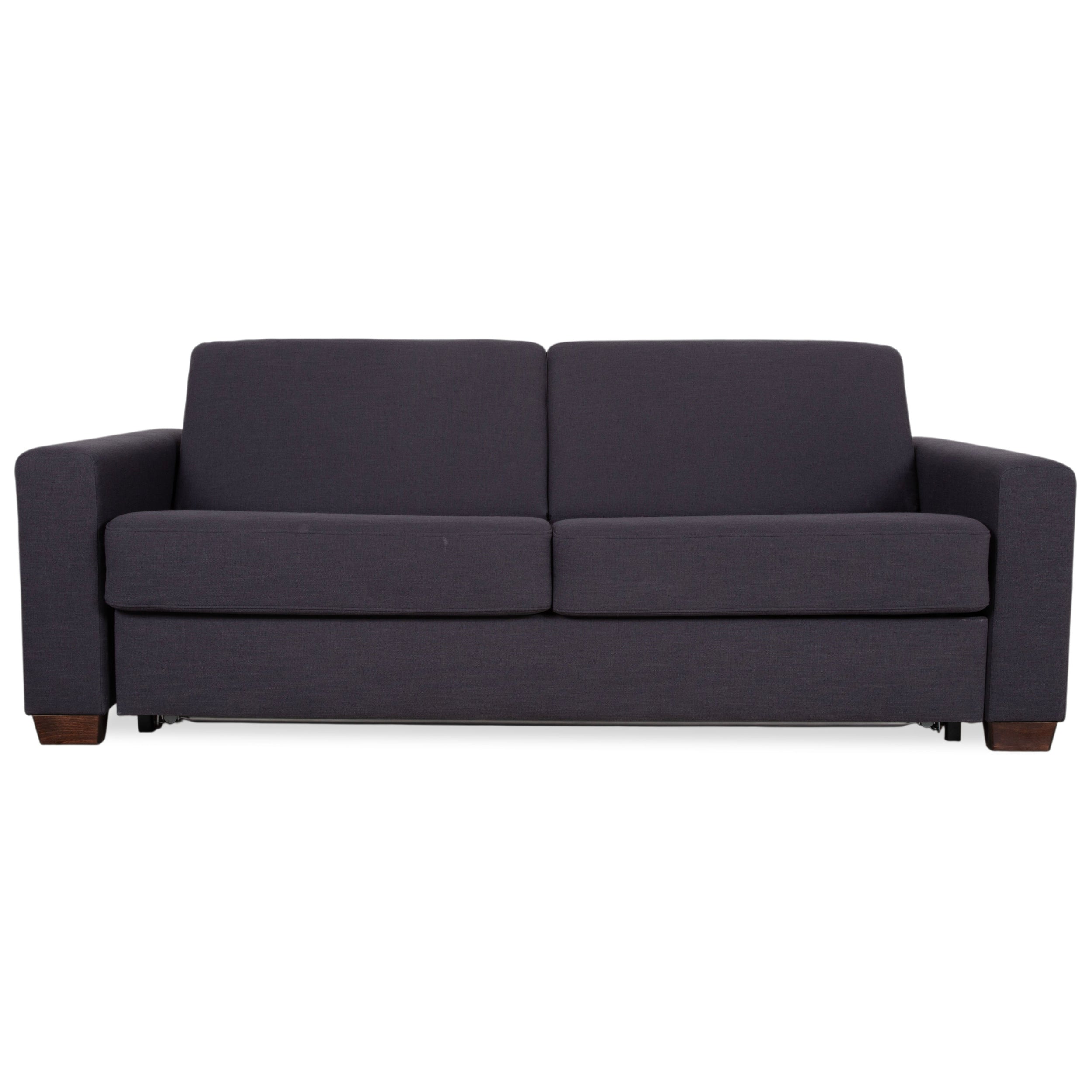 Musterring MR 837 Stoff Zweisitzer Anthrazit Grau Sofa Couch manuelle Schlaffunktion