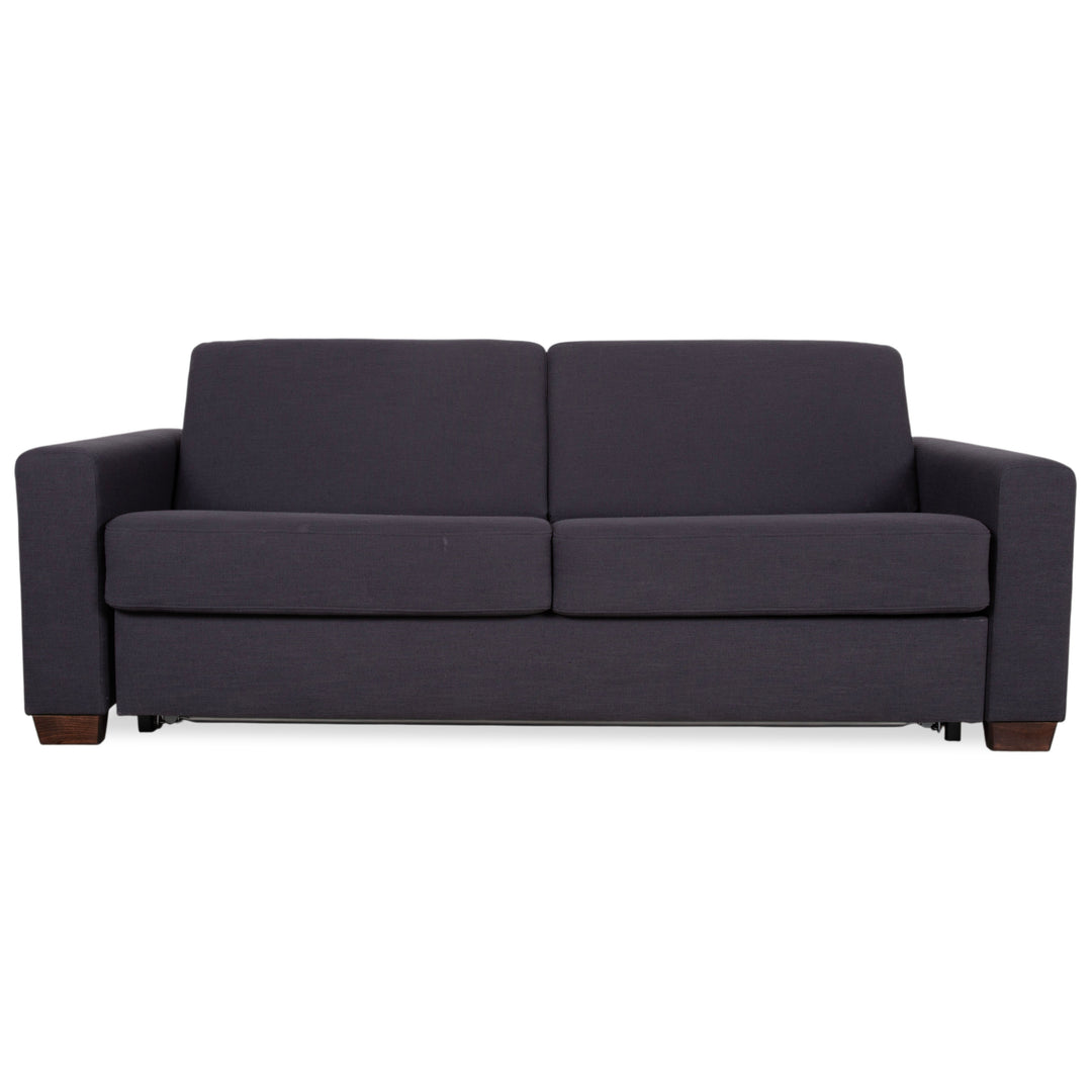 Musterring MR 837 Fabric Two-Seater Anthracite Grey Sofa Couch Manual Sleeping Function