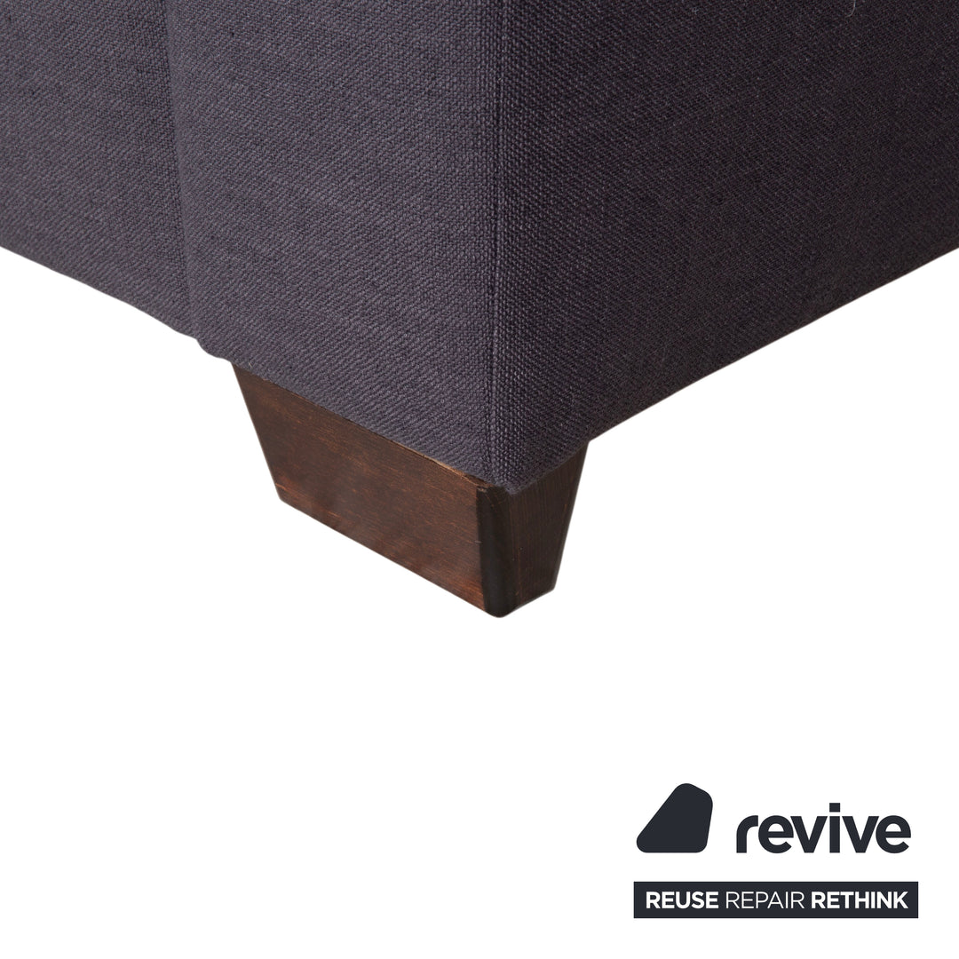 Musterring MR 837 Stoff Zweisitzer Anthrazit Grau Sofa Couch manuelle Schlaffunktion
