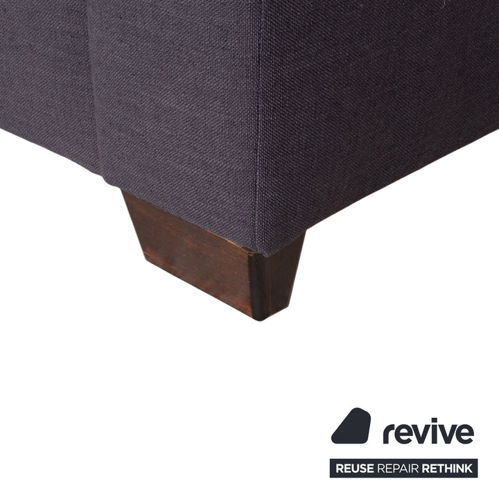 Musterring MR 837 Stoff Zweisitzer Anthrazit Grau Sofa Couch manuelle Schlaffunktion