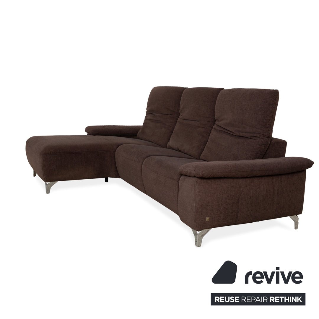 Musterring MR370 Stoff Ecksofa Braun manuelle Funktion Sofa Couch