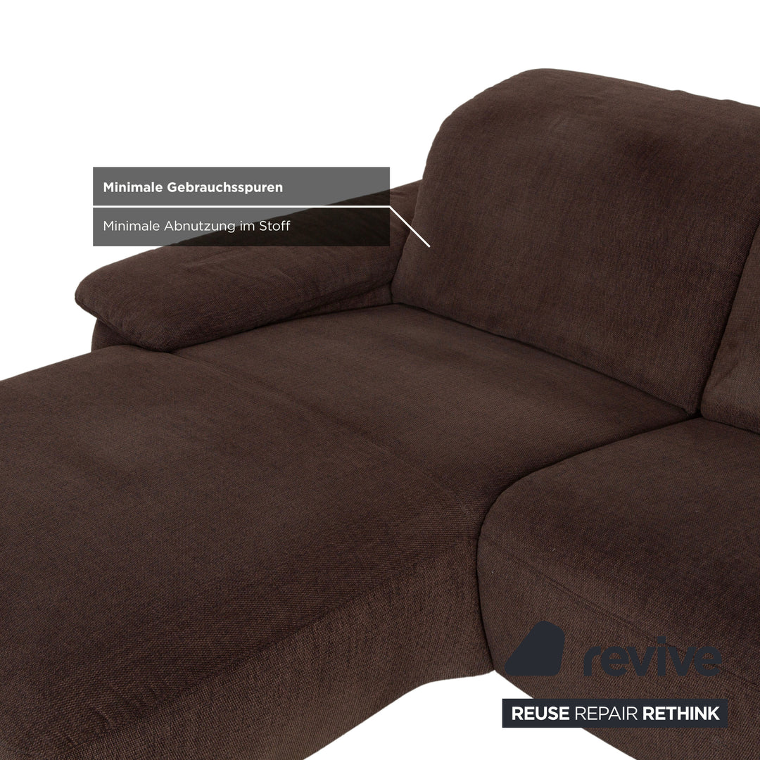 Musterring MR370 Stoff Ecksofa Braun manuelle Funktion Sofa Couch