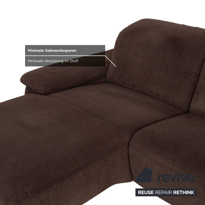 Musterring MR370 Stoff Ecksofa Braun manuelle Funktion Sofa Couch