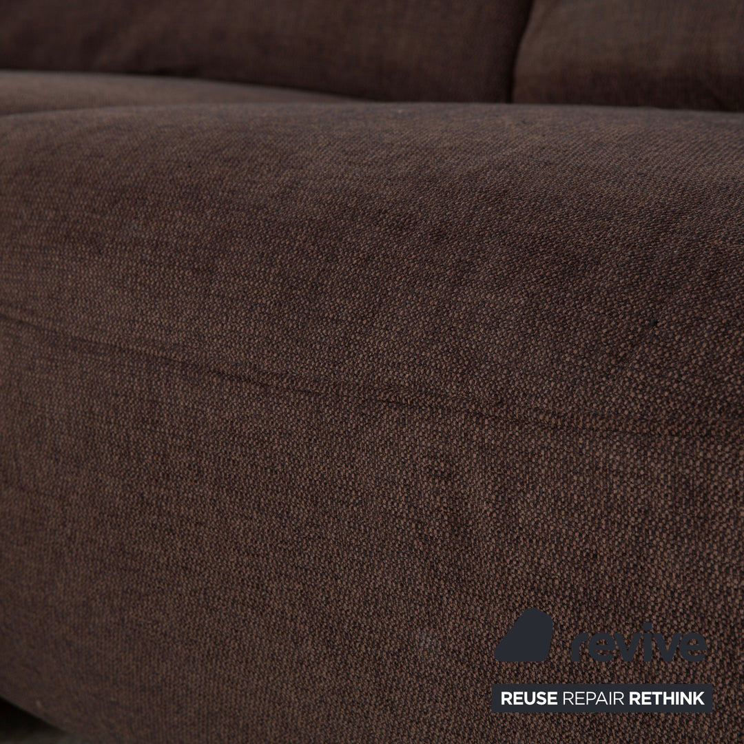 Musterring MR370 Stoff Ecksofa Braun manuelle Funktion Sofa Couch