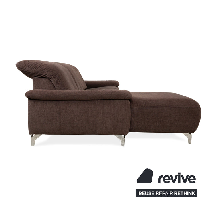 Musterring MR370 Stoff Ecksofa Braun manuelle Funktion Sofa Couch