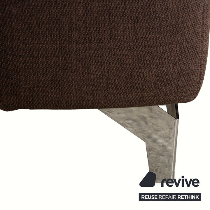 Musterring MR370 Stoff Ecksofa Braun manuelle Funktion Sofa Couch