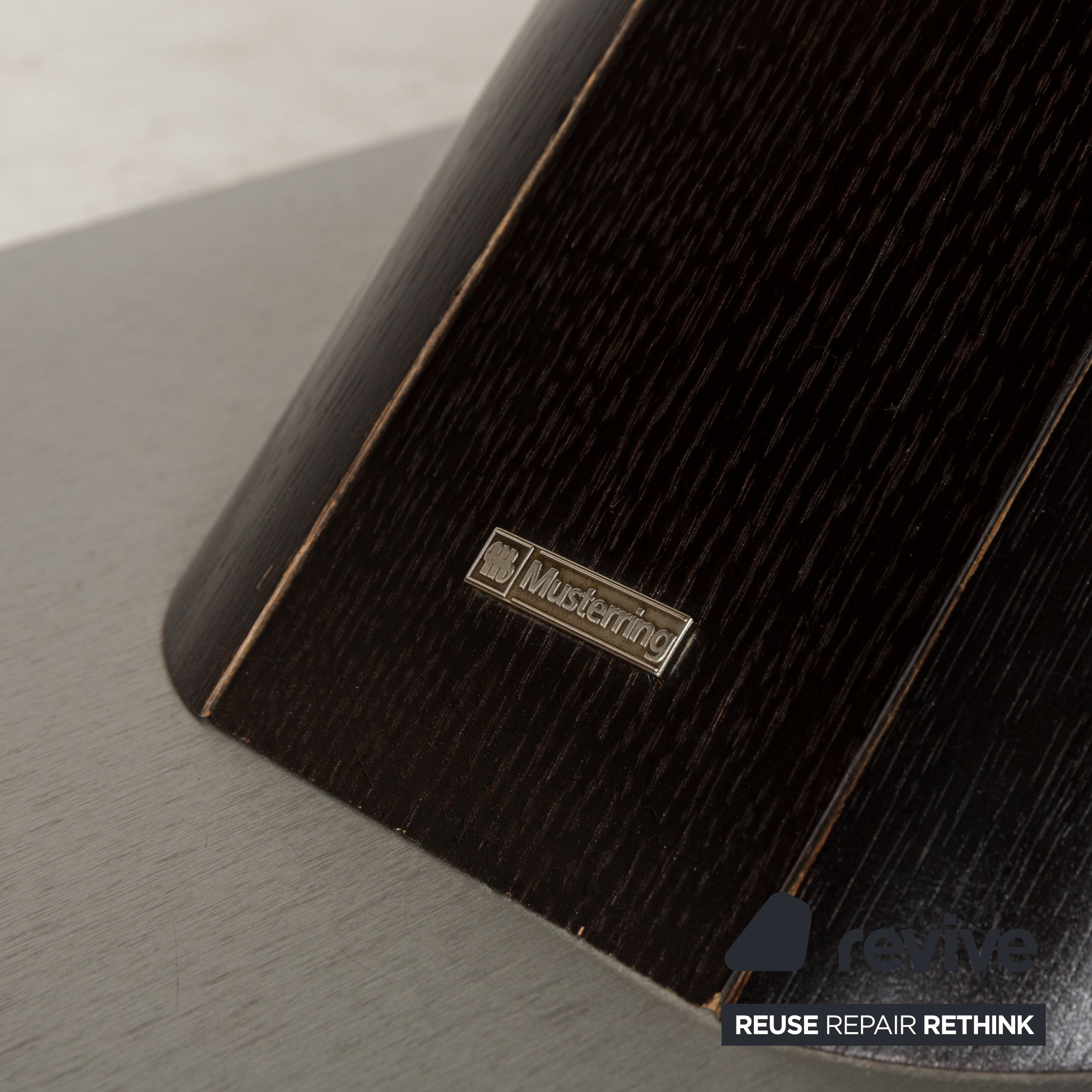 Musterring Rosario dining table wood glass brown dark brown silver 195 x 75 x 95cm