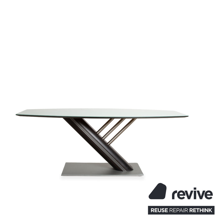 Musterring Rosario wooden dining table, white, dining room