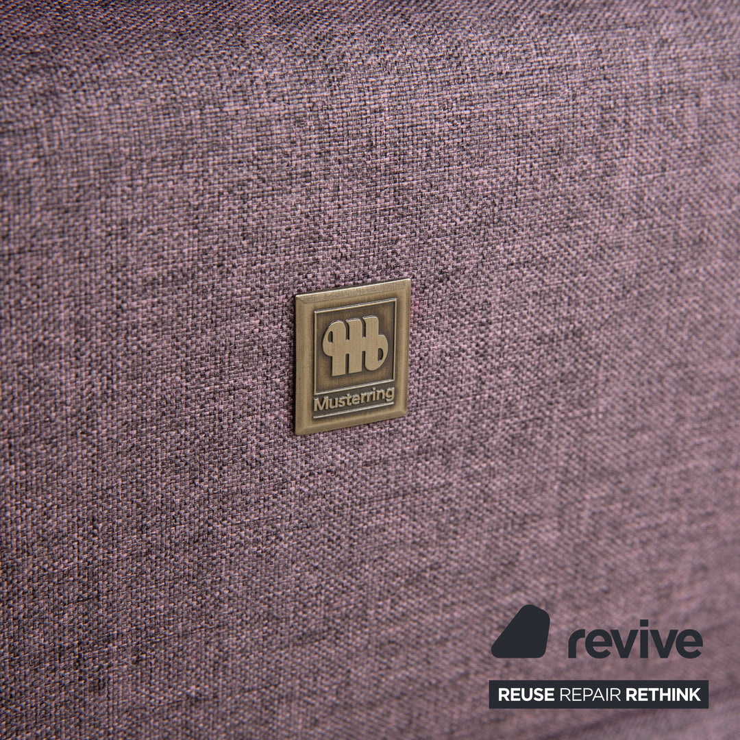 Musterring Stoff Bett Boxspringbett Lila Rosé elektrische Funktion