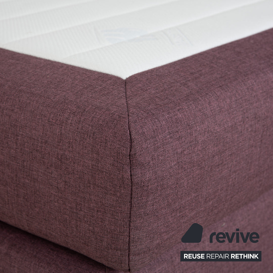 Musterring Stoff Bett Boxspringbett Lila Rosé elektrische Funktion