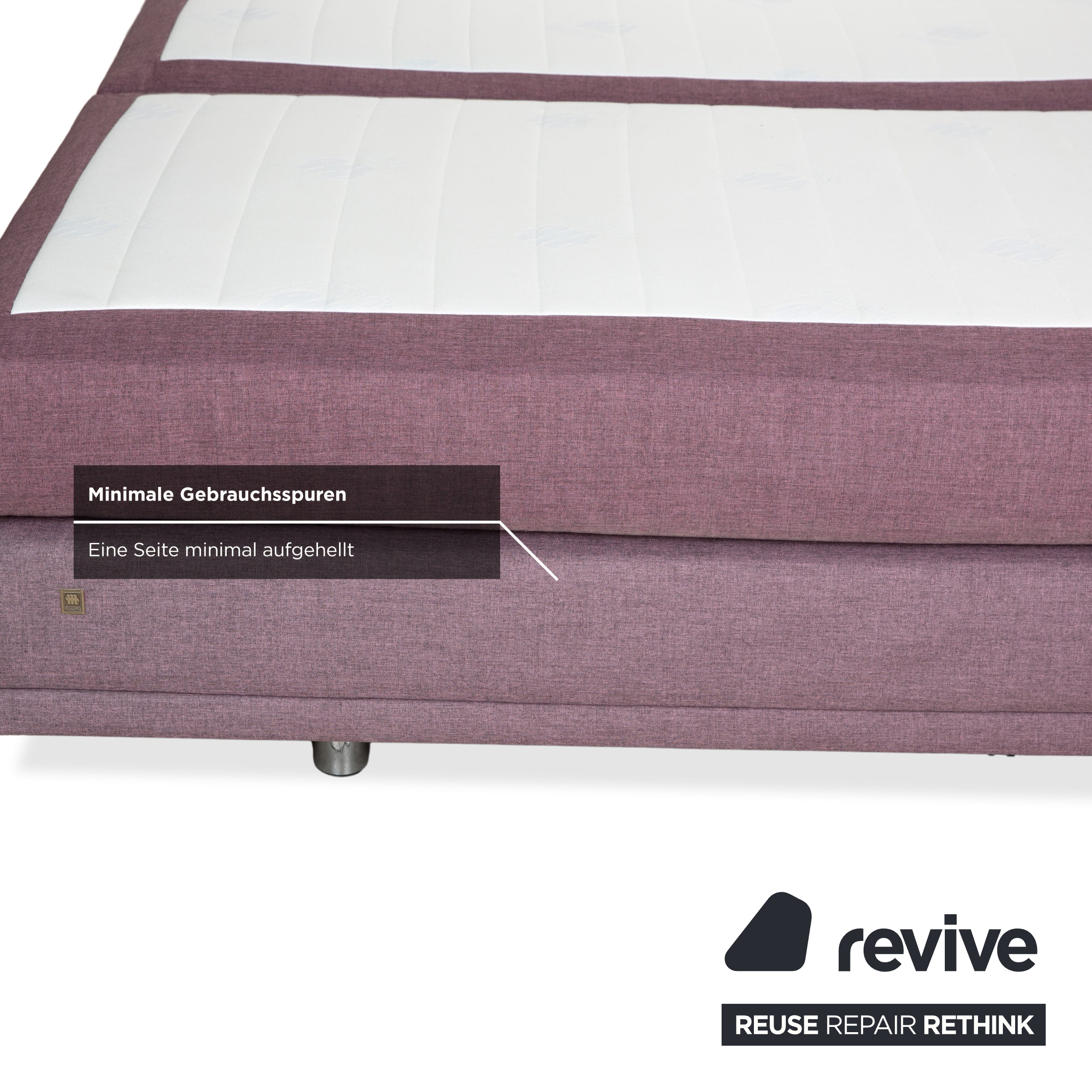 Musterring fabric bed box spring bed purple rose electric function