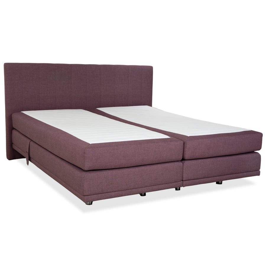 Musterring Stoff Bett Boxspringbett Lila Rosé elektrische Funktion