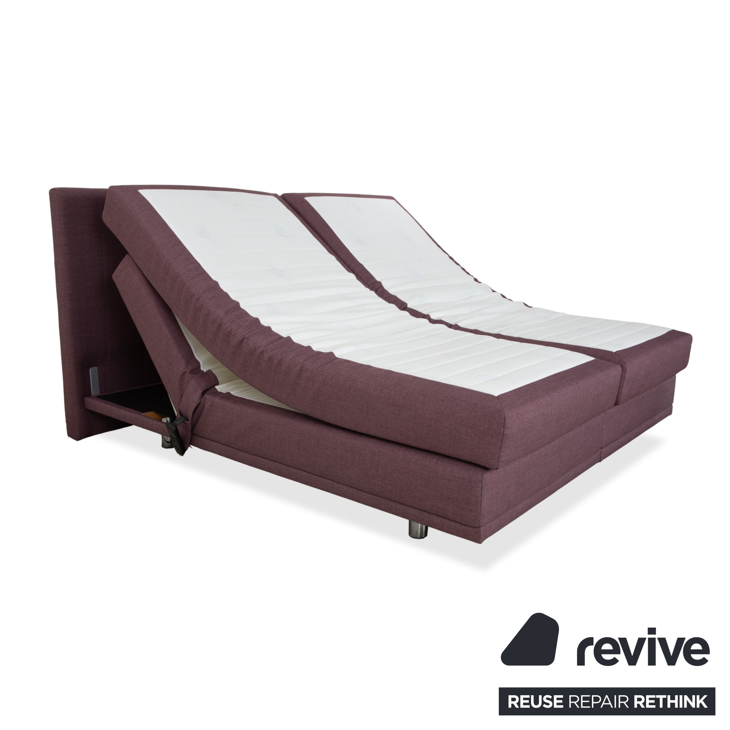 Musterring fabric bed box spring bed purple rose electric function