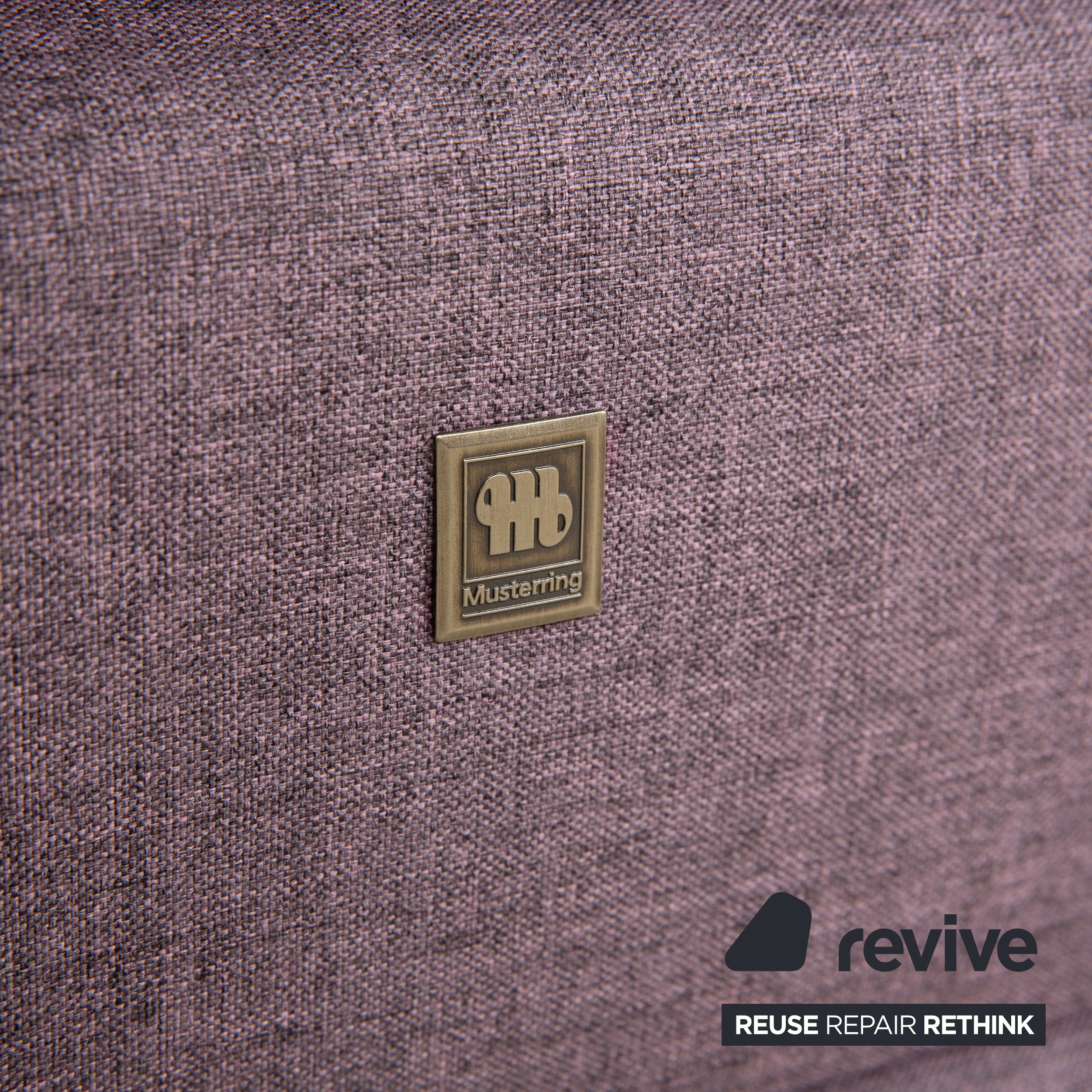 Musterring Stoff Bett Boxspringbett Hocker Lila Rosé elektrische Funktion