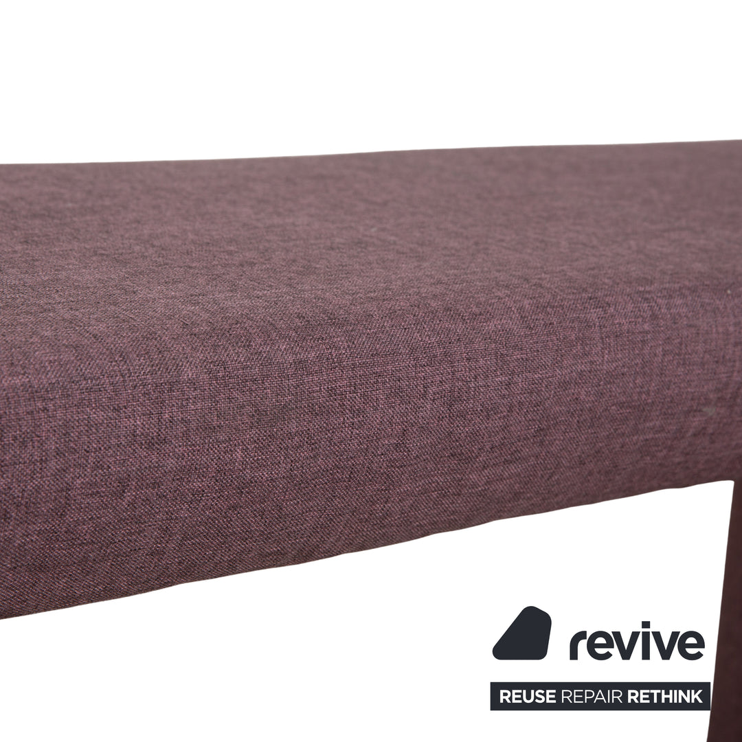 Lit en tissu, sommier à ressorts, tabouret, rose violette, fonction électrique